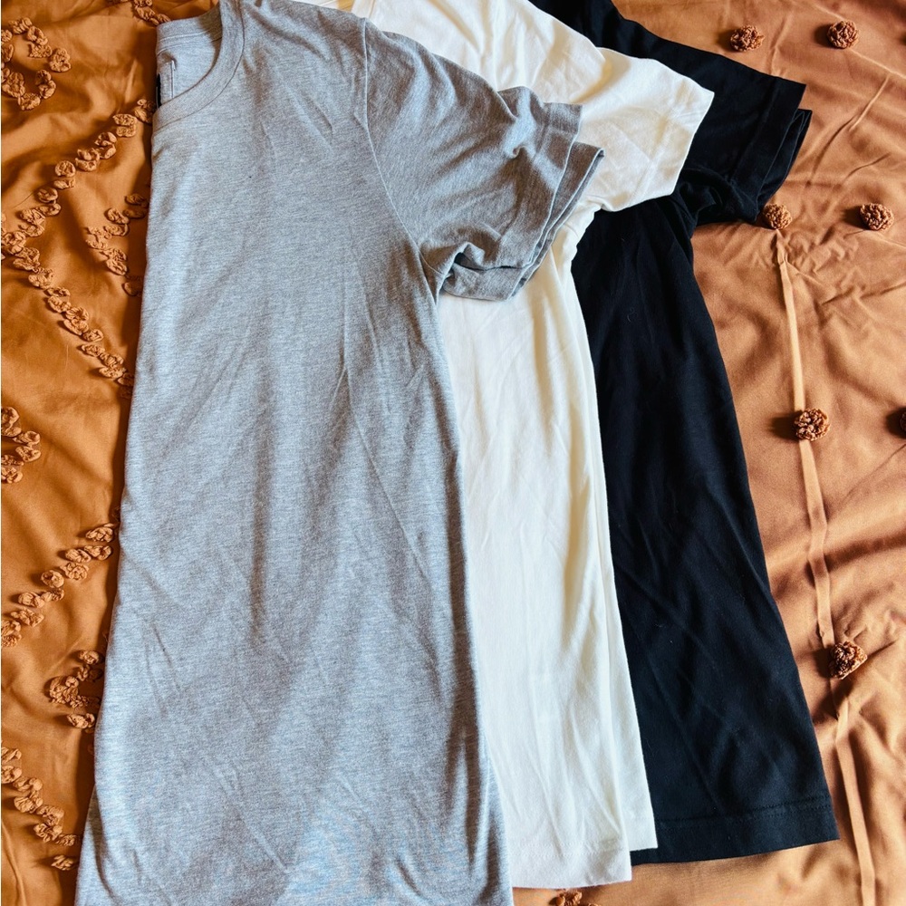 Women's Gray, and Black T-Shirt Set Lilly and Lottie - white top not available